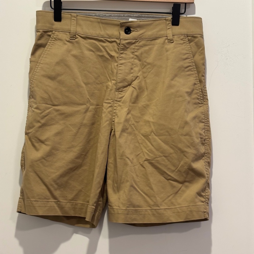 Nike Golf Dri-FIT Shorts Mens 30 Tan Khaki Flat Front Performance Chino Golfing
